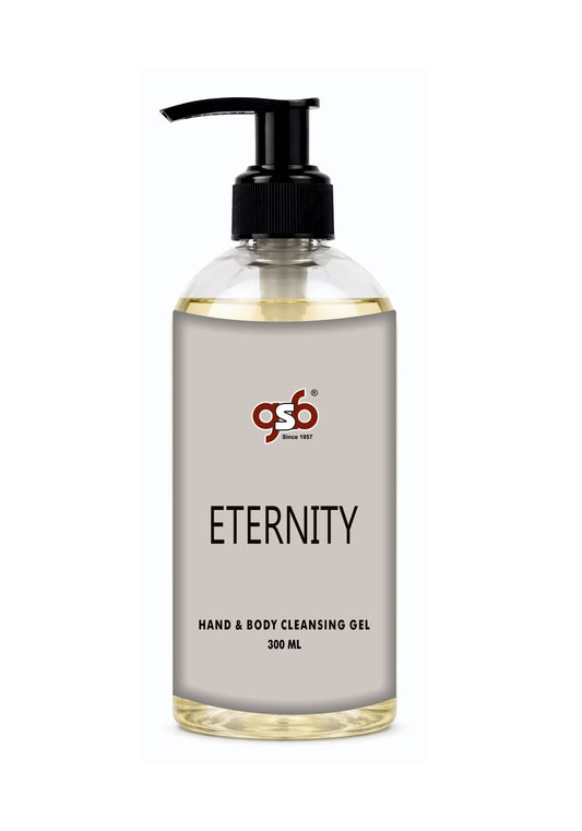 GSB Eternity Hand And Body Cleansing Gel Inspired From Kalvin Clein Eternity | Luxury Body Wash & Shower Gel With Long Lasting Aroma | No Parabens & Silicones | 300 ml