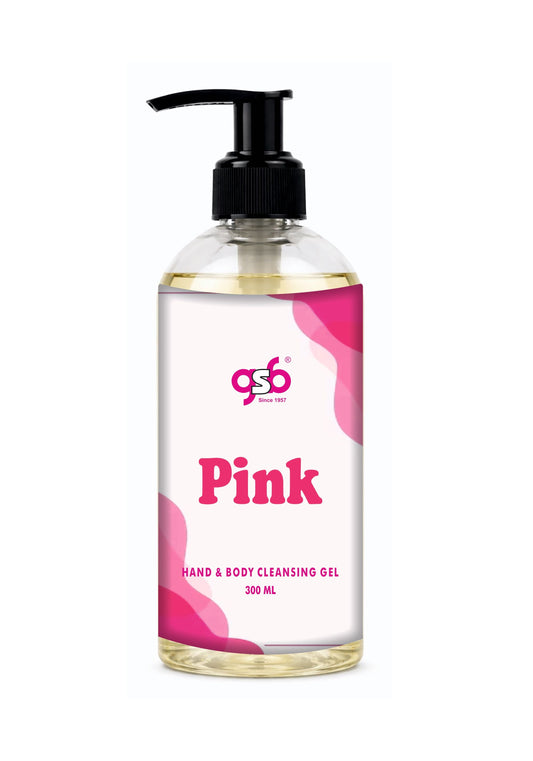 GSB Pink Hand And Body Cleansing Gel Inspired From Geuss Pink | Luxury Body Wash & Shower Gel With Long Lasting Aroma | No Parabens & Silicones | 300 ml
