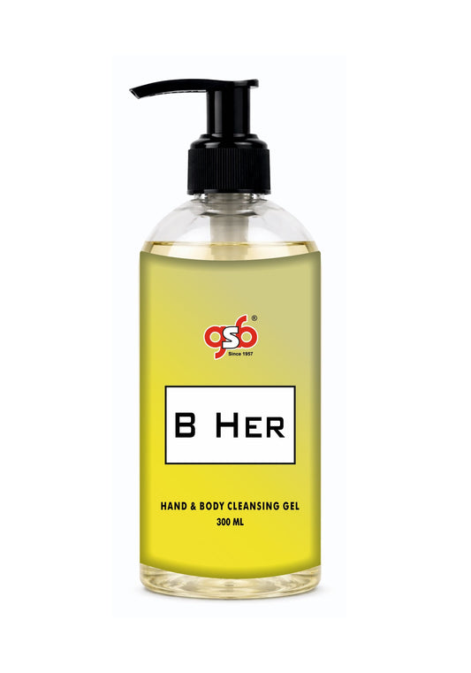 GSB Her Hand And Body Cleansing Gel Inspired From Broberry Her | Luxury Body Wash & Shower Gel With Long Lasting Aroma | No Parabens & Silicones | 300 ml