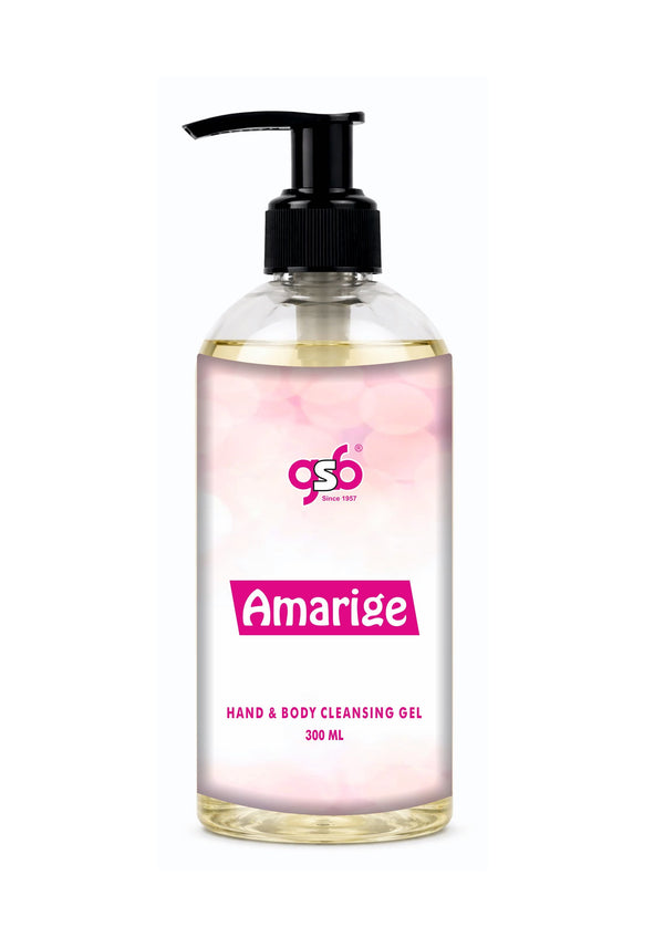 GSB Amarige Hand And Body Cleansing Gel Inspired From Gvinchy Amarige | Luxury Body Wash & Shower Gel With Long Lasting Aroma | No Parabens & Silicones | 300 ml