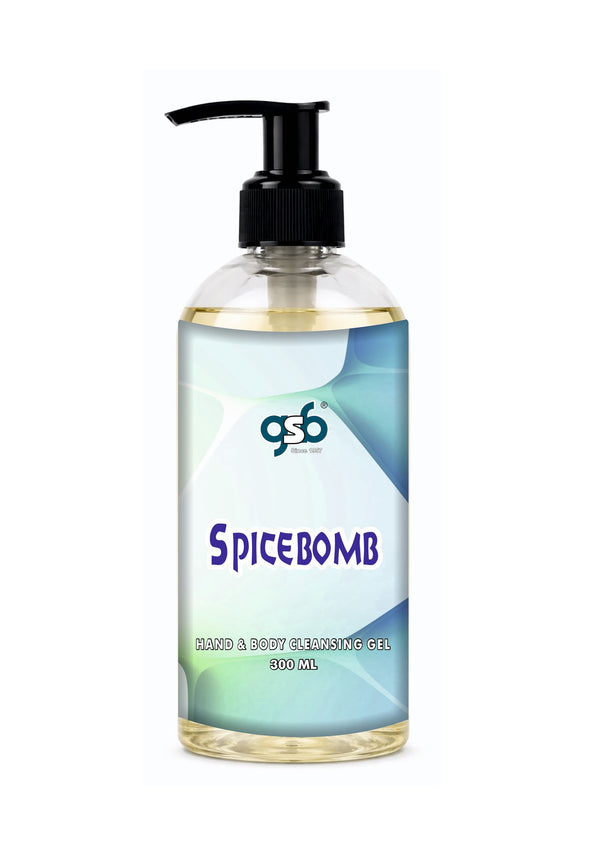 GSB Spicebomb Hand And Body Cleansing Gel Inspired From Victor Ralf Spicebomb | Luxury Body Wash & Shower Gel With Long Lasting Aroma | No Parabens & Silicones | 300 ml