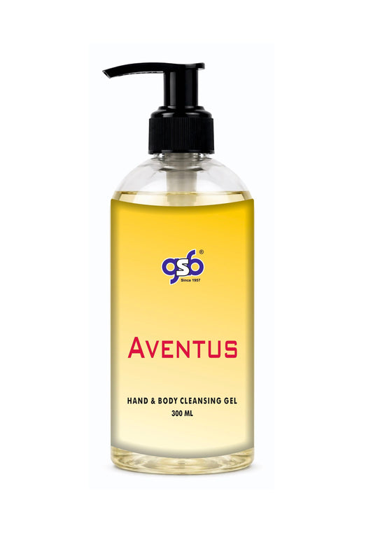GSB Aventus Hand And Body Cleansing Gel Inspired From Greed Aventus | Luxury Body Wash & Shower Gel With Long Lasting Aroma | No Parabens & Silicones | 300 ml