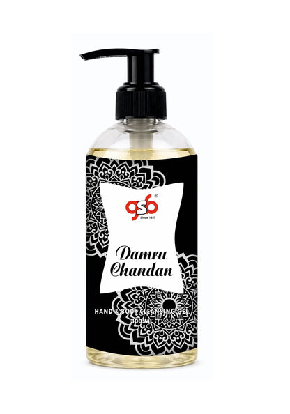 GSB Damru Chandan Hand And Body Cleansing Gel | Luxury Body Wash & Shower Gel With Long Lasting Aroma | No Parabens & Silicones | Suitable for All Skin Types | 300 ml