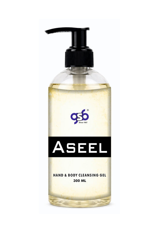 GSB Aseel Hand And Body Cleansing Gel | Luxury Body Wash & Shower Gel With Long Lasting Aroma | No Parabens & Silicones | Suitable for All Skin Types | 300 ml