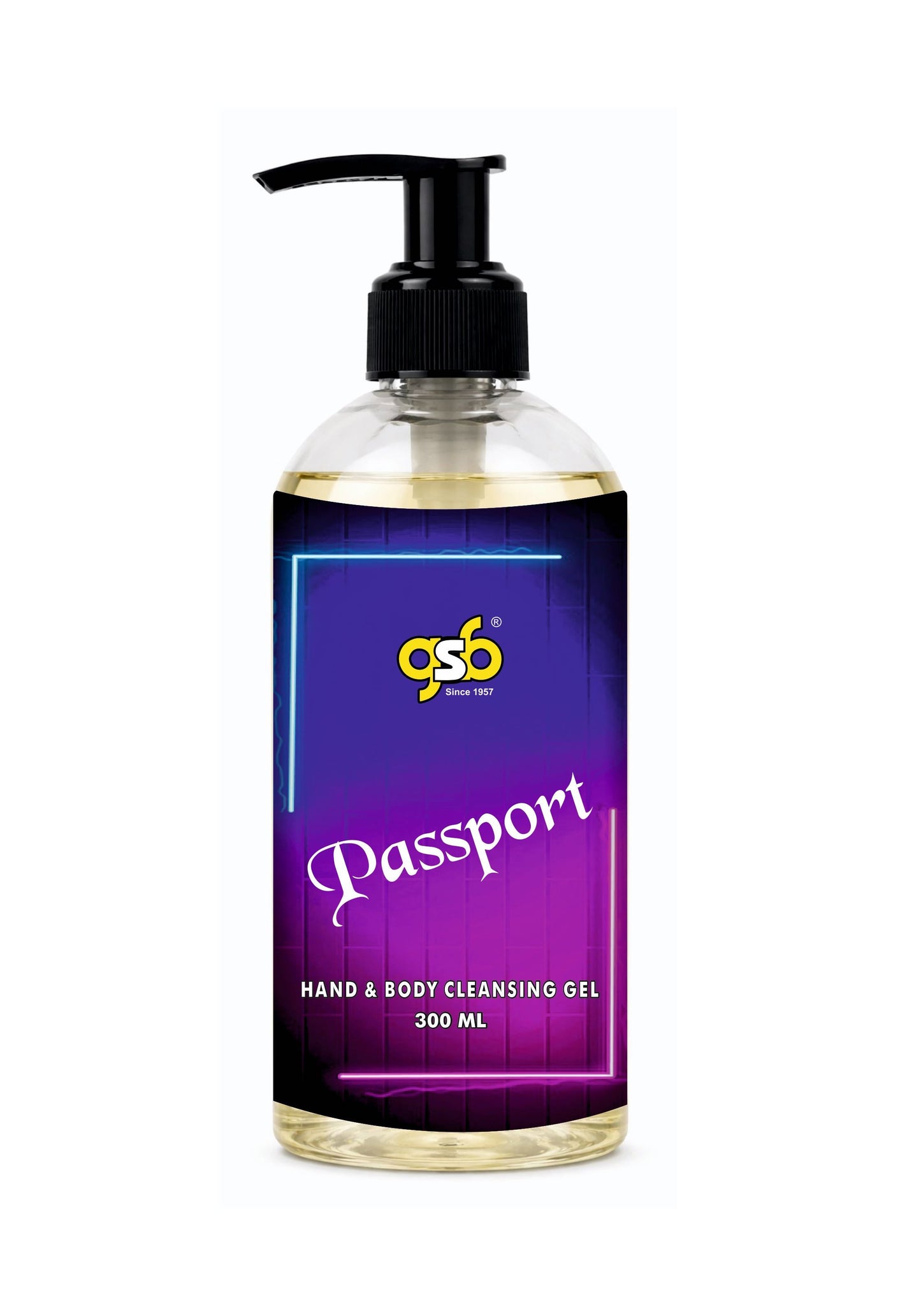GSB Passport Hand And Body Cleansing Gel | Luxury Body Wash & Shower Gel With Long Lasting Aroma | No Parabens & Silicones | Suitable for All Skin Types | 300 ml