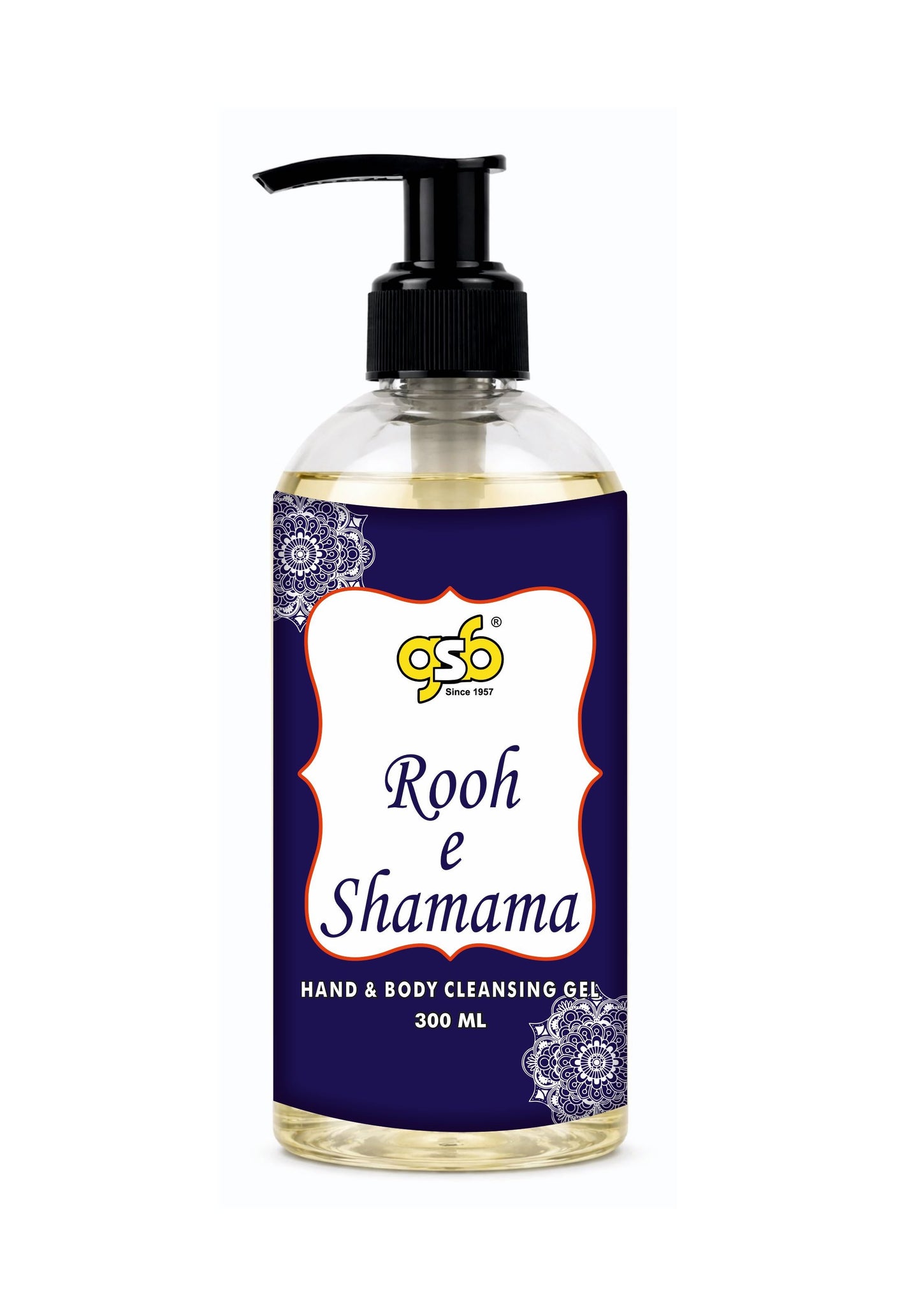 GSB Rooh E Shamama Hand And Body Cleansing Gel | Luxury Body Wash & Shower Gel With Long Lasting Aroma | No Parabens & Silicones | Suitable for All Skin Types | 300 ml