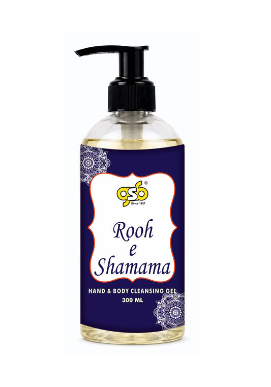 GSB Rooh E Shamama Hand And Body Cleansing Gel | Luxury Body Wash & Shower Gel With Long Lasting Aroma | No Parabens & Silicones | Suitable for All Skin Types | 300 ml
