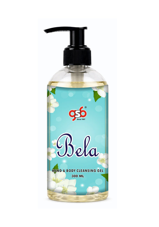 GSB Bela Hand And Body Cleansing Gel | Luxury Body Wash & Shower Gel With Long Lasting Aroma | No Parabens & Silicones | Suitable for All Skin Types | 300 ml