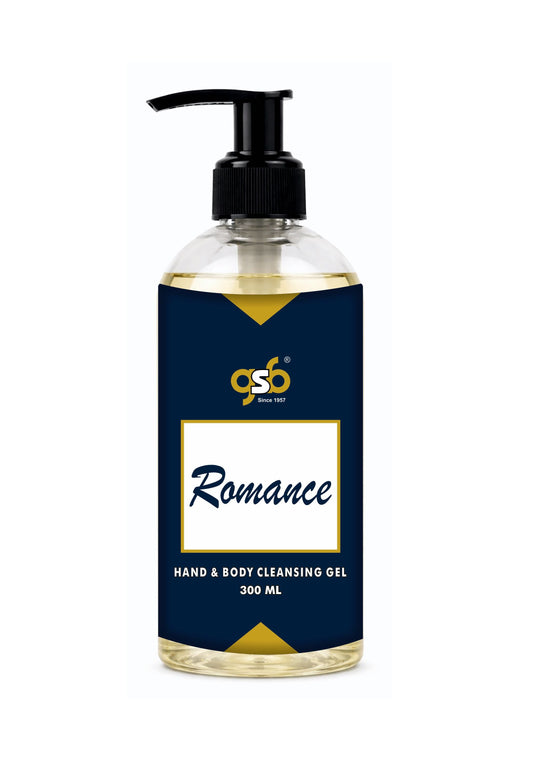 GSB Romance Hand And Body Cleansing Gel | Luxury Body Wash & Shower Gel With Long Lasting Aroma | No Parabens & Silicones | Suitable for All Skin Types | 300 ml