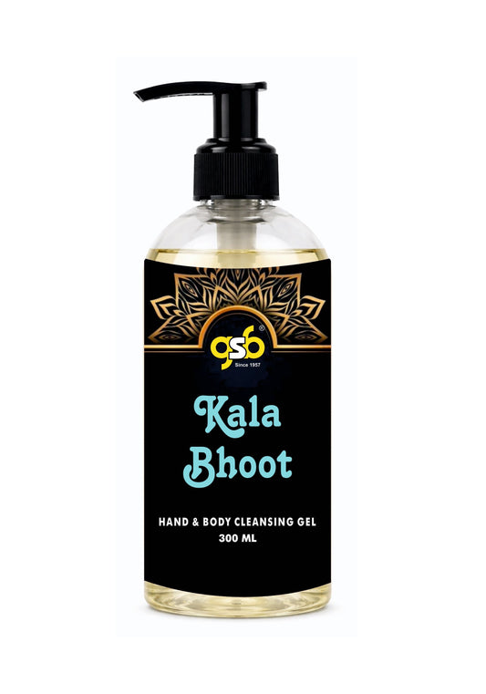 GSB Kala Bhoot Hand And Body Cleansing Gel | Luxury Body Wash & Shower Gel With Long Lasting Aroma | No Parabens & Silicones | Suitable for All Skin Types | 300 ml