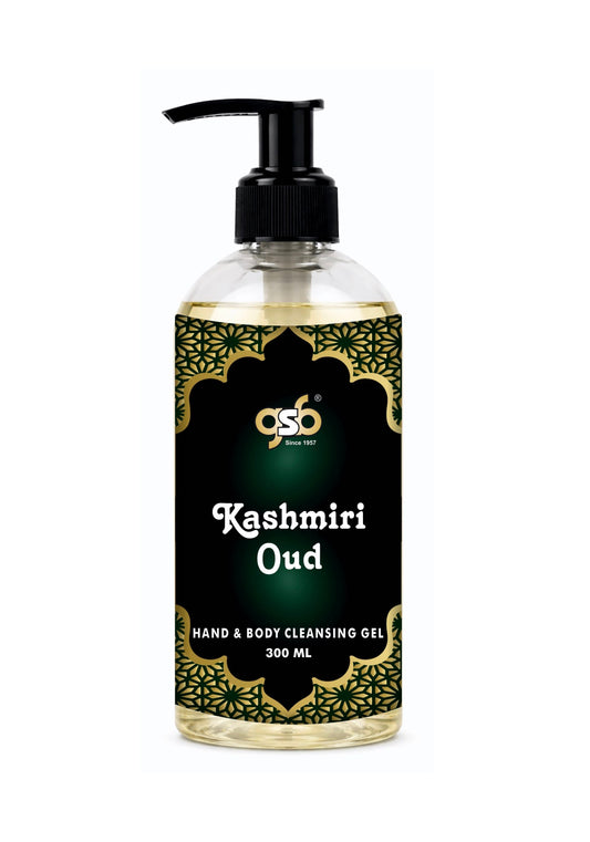 GSB Kashmiri Oud Hand And Body Cleansing Gel | Luxury Body Wash & Shower Gel With Long Lasting Aroma | No Parabens & Silicones | Suitable for All Skin Types | 300 ml
