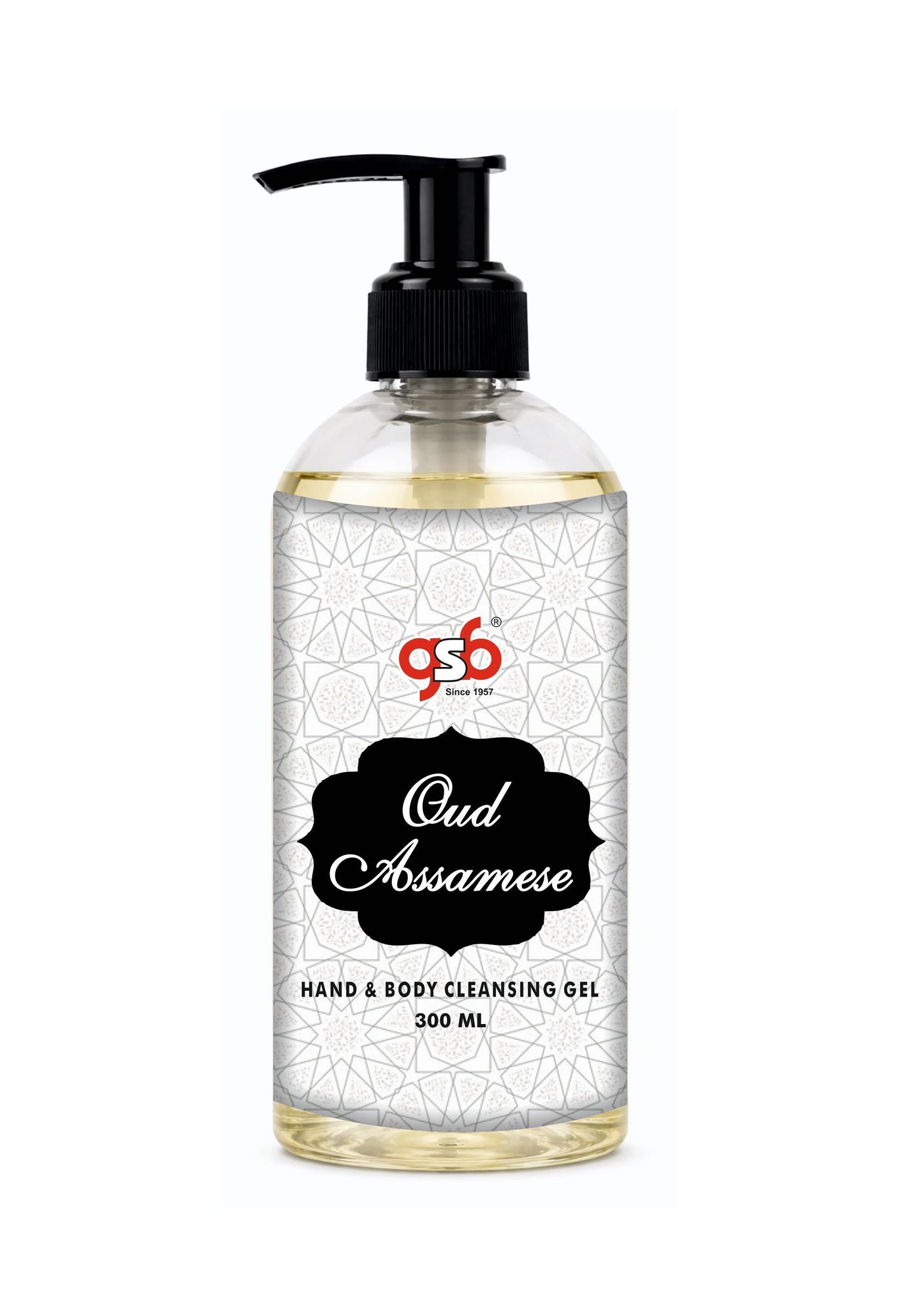 GSB Oud Assamese Hand And Body Cleansing Gel | Luxury Body Wash & Shower Gel With Long Lasting Aroma | No Parabens & Silicones | Suitable for All Skin Types | 300 ml