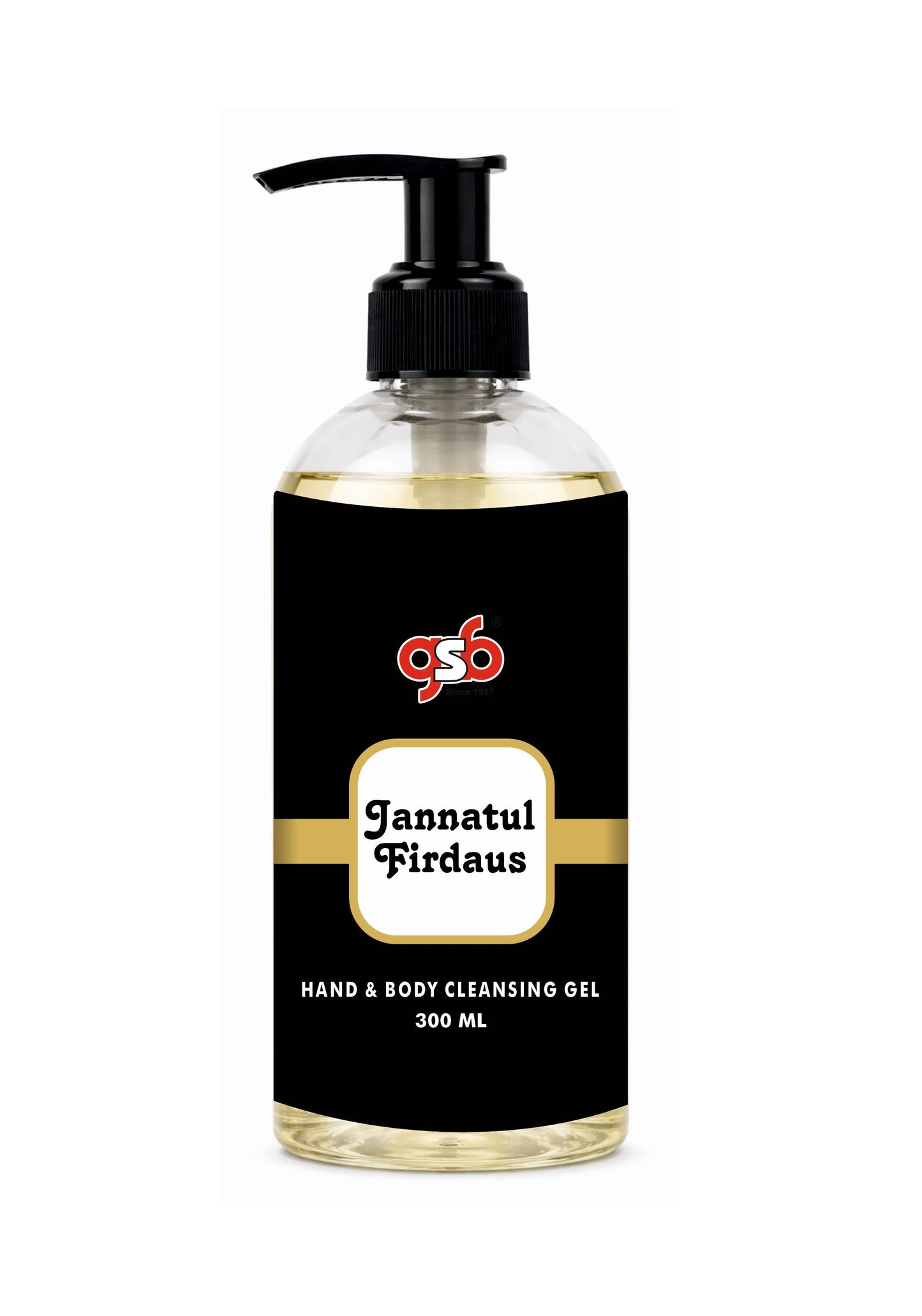 GSB Jannataul Firdaus Hand And Body Cleansing Gel | Luxury Body Wash & Shower Gel With Long Lasting Aroma | No Parabens & Silicones | Suitable for All Skin Types | 300 ml
