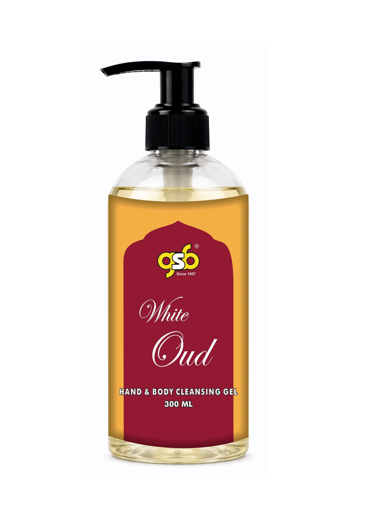 GSB White Oud Hand And Body Cleansing Gel | Luxury Body Wash & Shower Gel With Long Lasting Aroma | No Parabens & Silicones | Suitable for All Skin Types | 300 ml