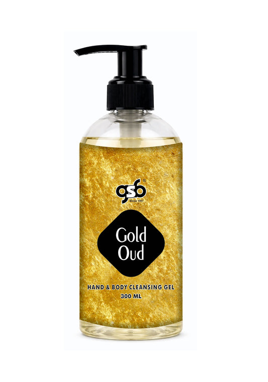 GSB Gold Oud Hand And Body Cleansing Gel | Luxury Body Wash & Shower Gel With Long Lasting Aroma | No Parabens & Silicones | Suitable for All Skin Types | 300 ml