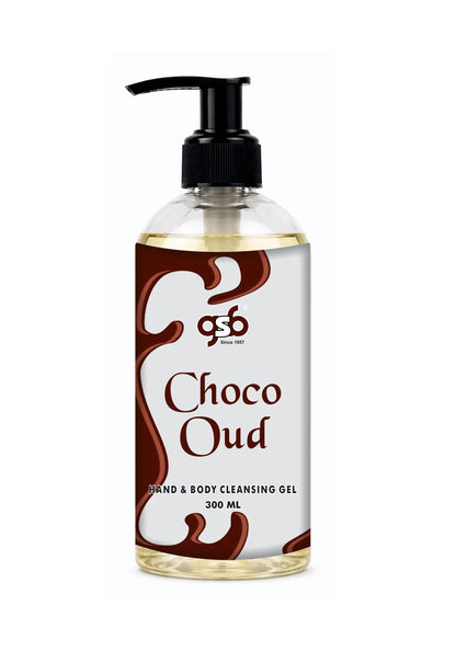 GSB Choco Oud Hand And Body Cleansing Gel | Luxury Body Wash & Shower Gel With Long Lasting Aroma | No Parabens & Silicones | Suitable for All Skin Types | 300 ml