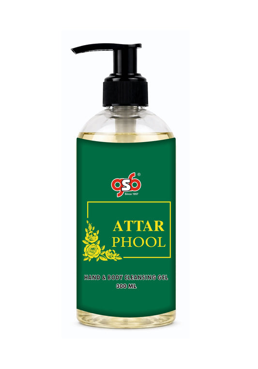 GSB Attarphul Hand And Body Cleansing Gel | Luxury Body Wash & Shower Gel With Long Lasting Aroma | No Parabens & Silicones | Suitable for All Skin Types | 300 ml