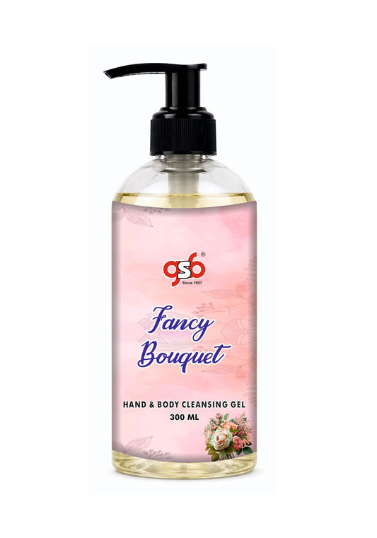 GSB Fancy Boquet Hand And Body Cleansing Gel | Luxury Body Wash & Shower Gel With Long Lasting Aroma | No Parabens & Silicones | Suitable for All Skin Types | 300 ml