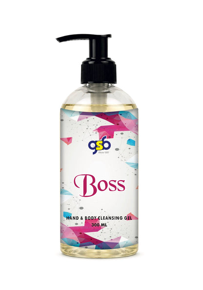 GSB Boss Hand And Body Cleansing Gel Inspired From Huge Boss | Luxury Body Wash & Shower Gel With Long Lasting Aroma | No Parabens & Silicones | 300 ml