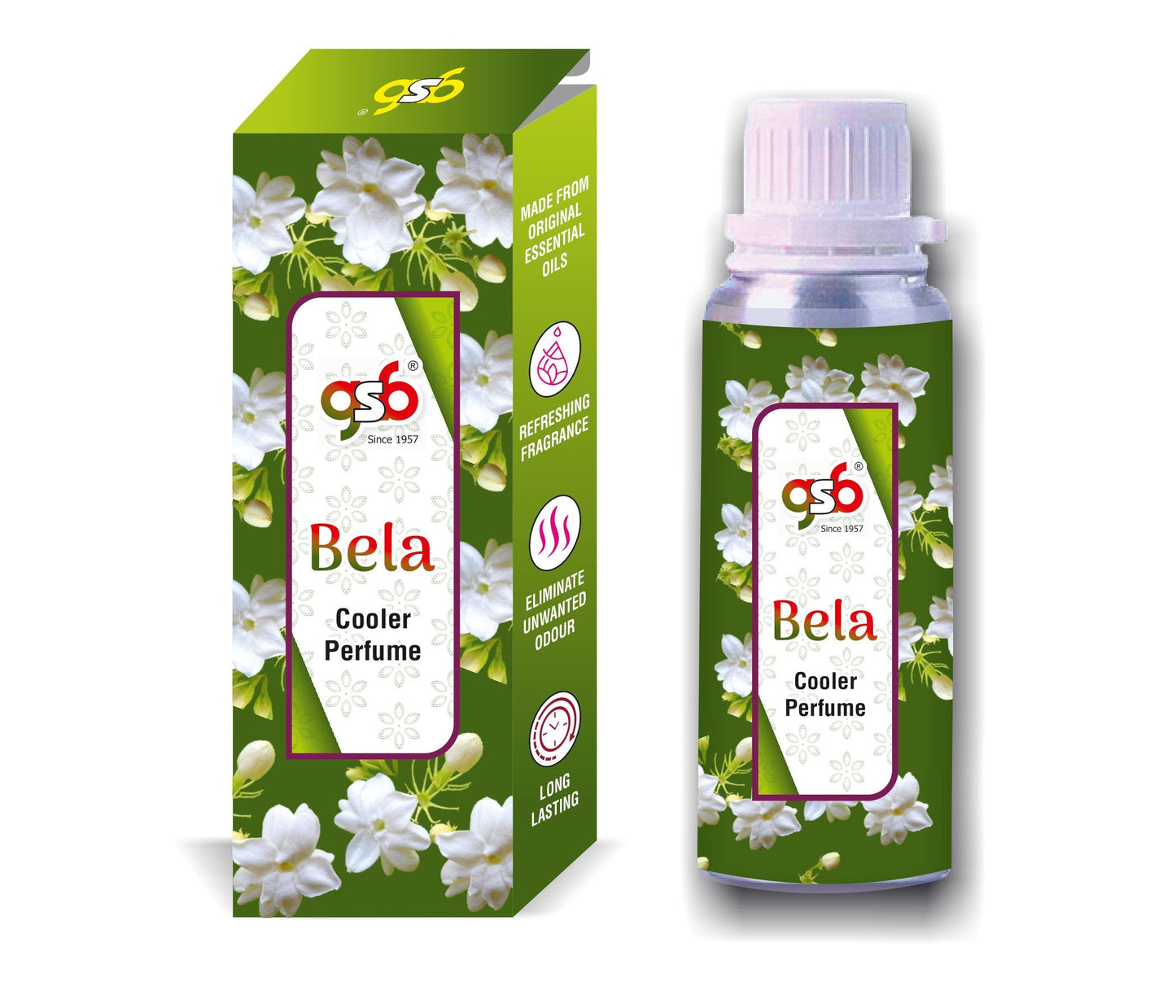 GSB Bela Cooler Perfume | Long Lasting | Alcohol Free | Cooler Spray | Cooler Attar | Cooler Essential Oil | Natural And Real Fragrance