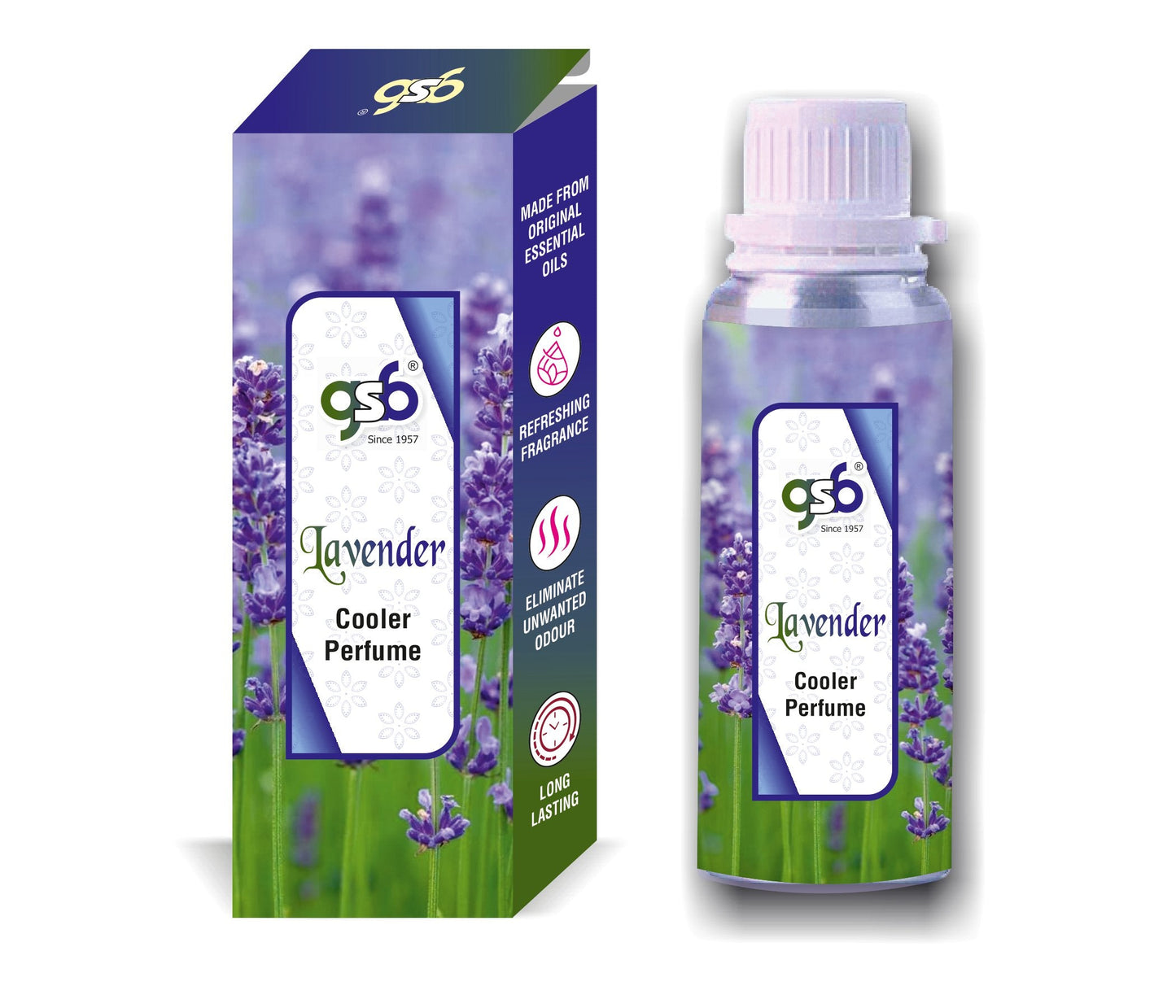 GSB Lavender Cooler Perfume | Long Lasting | Alcohol Free | Cooler Spray | Cooler Attar | Cooler Essential Oil | Natural And Real Fragrance