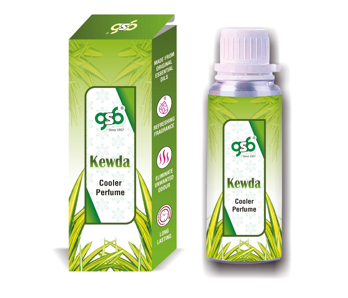 GSB Kewda Cooler Perfume | Long Lasting | Alcohol Free | Cooler Spray | Cooler Attar | Cooler Essential Oil | Natural And Real Fragrance