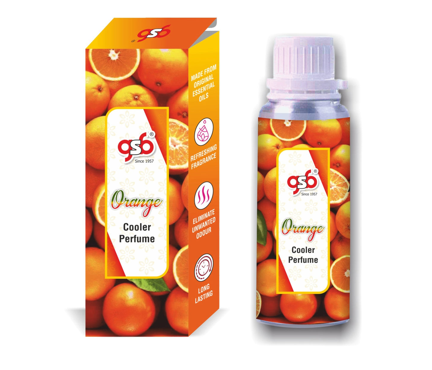 GSB Orange Cooler Perfume | Long Lasting | Alcohol Free | Cooler Spray | Cooler Attar | Cooler Essential Oil | Natural And Real Fragrance