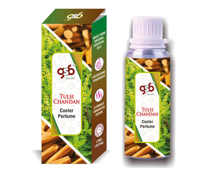 GSB Tulsi Chandan Cooler Perfume | Long Lasting | Alcohol Free | Cooler Spray | Cooler Attar | Cooler Essential Oil | Natural And Real Fragrance