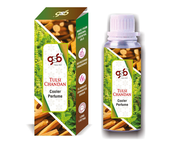 GSB Tulsi Chandan Cooler Perfume | Long Lasting | Alcohol Free | Cooler Spray | Cooler Attar | Cooler Essential Oil | Natural And Real Fragrance