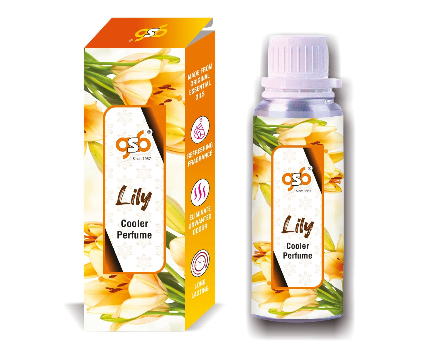 GSB Lily Cooler Perfume | Long Lasting | Alcohol Free | Cooler Spray | Cooler Attar | Cooler Essential Oil | Natural And Real Fragrance