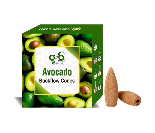 GSB Avacado Premium Backflow Cones | Best For Smoke Fountain | Backflow Cone | No Charcoal | No Bamboo