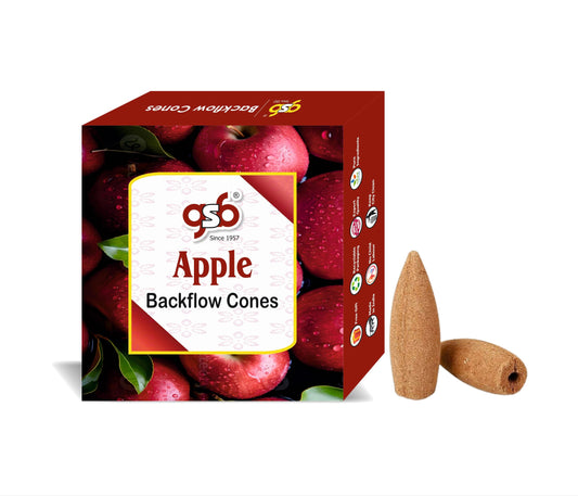 GSB Apple Premium Backflow Cones | Best For Smoke Fountain | Backflow Cone | No Charcoal | No Bamboo