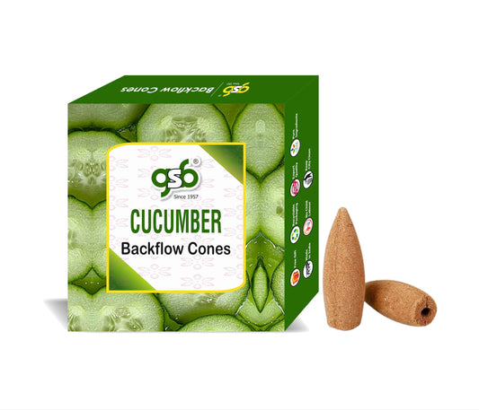 GSB Cucumber Premium Backflow Cones | Best For Smoke Fountain | Backflow Cone | No Charcoal | No Bamboo