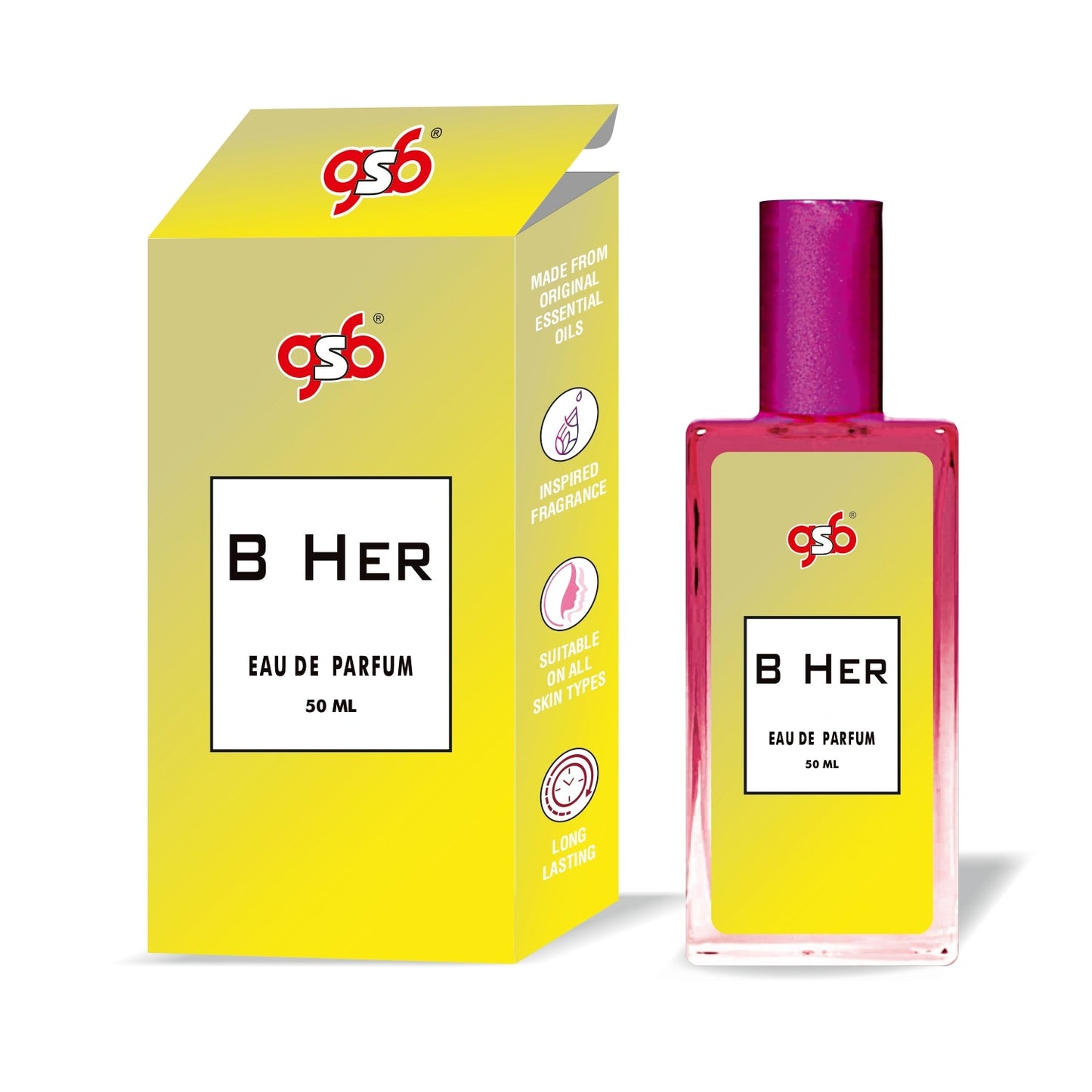 GSB Her Eau De Parfum Inspired From Broberry Her | Clone Fragrance | Designer EDP Spray For Men & Women | Long Lasting
