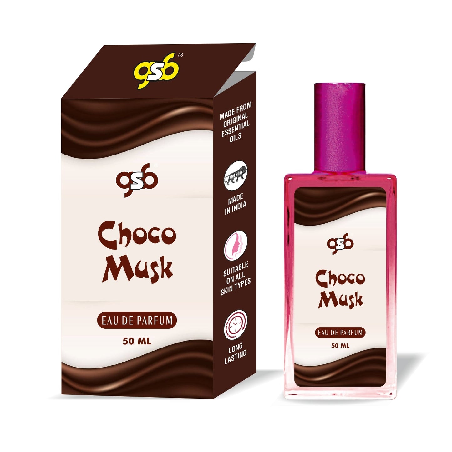 GSB Choco Musk Eau De Parfum | EDP Spray For Men & Women | Luxury Perfume | Long Lasting | Suitable On All Occasions | 50 ML