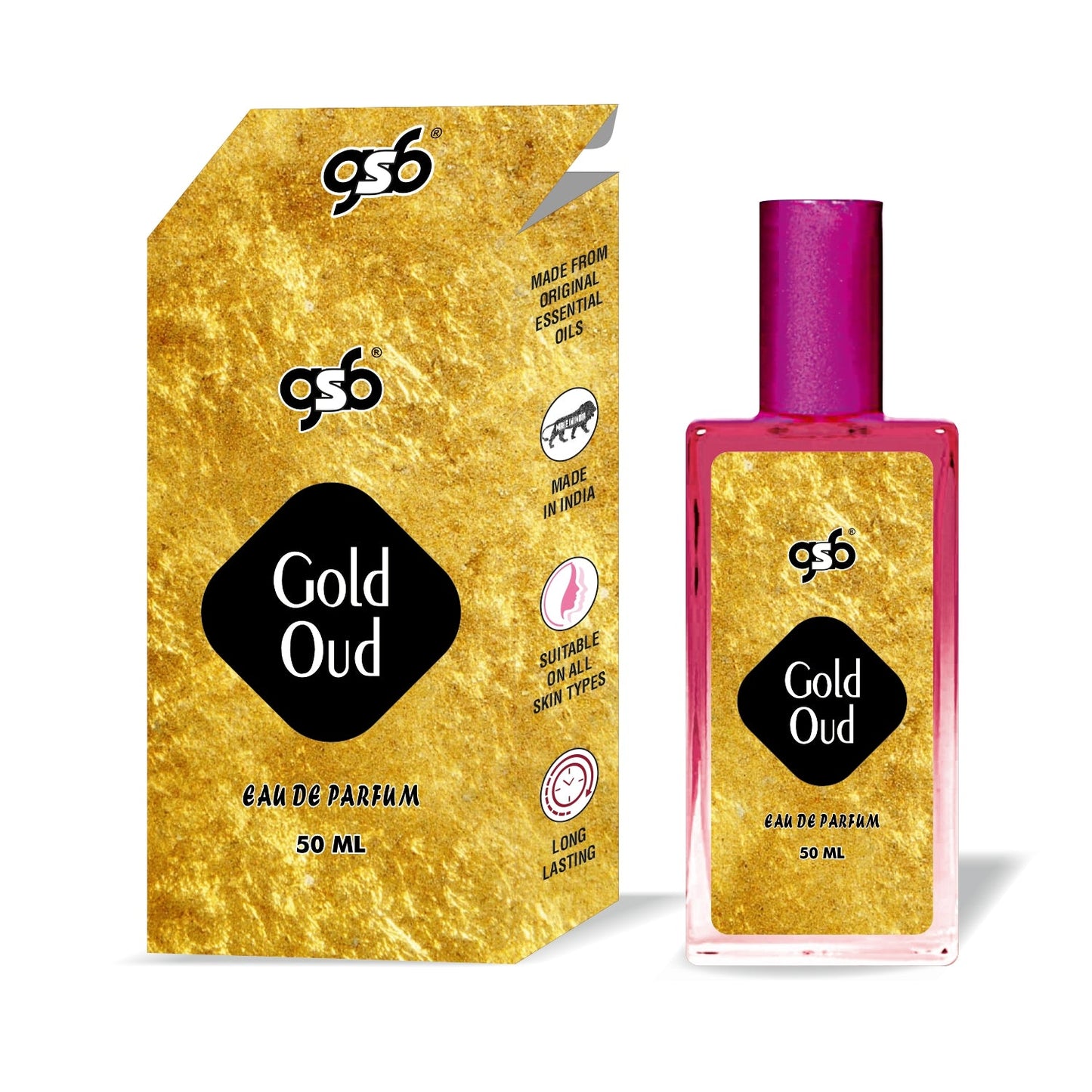 GSB Gold Oud Eau De Parfum | EDP Spray For Men & Women | Luxury Perfume | Long Lasting | Suitable On All Occasions | 50 ML