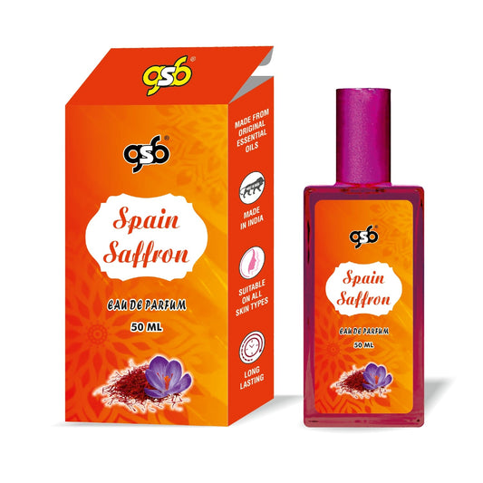 GSB Spain Saffron Eau De Parfum | EDP Spray For Men & Women | Luxury Perfume | Long Lasting | Suitable On All Occasions | 50 ML