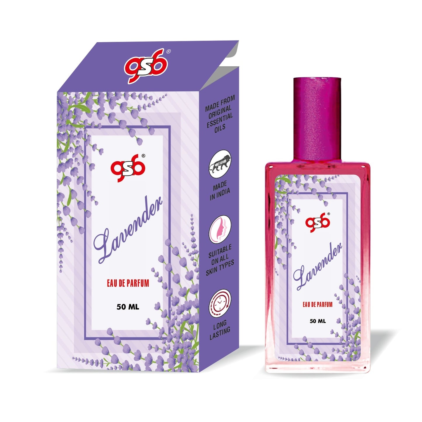 GSB Lavender Eau De Parfum | EDP Spray For Men & Women | Luxury Perfume | Long Lasting | Suitable On All Occasions | 50 ML