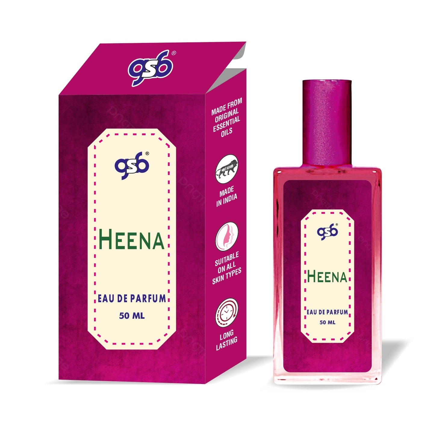 GSB Heena Eau De Parfum | EDP Spray For Men & Women | Luxury Perfume | Long Lasting | Suitable On All Occasions | 50 ML