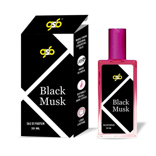 GSB Black Musk Eau De Parfum | EDP Spray For Men & Women | Luxury Perfume | Long Lasting | Suitable On All Occasions | 50 ML