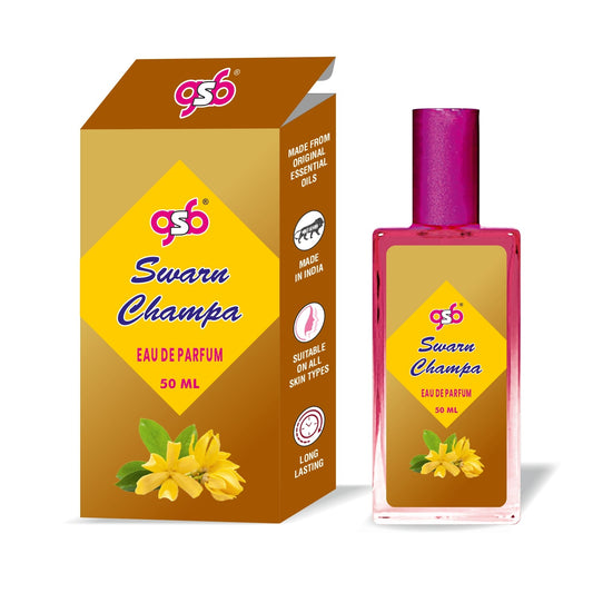 GSB Swarna Champa Eau De Parfum | EDP Spray For Men & Women | Luxury Perfume | Long Lasting | Suitable On All Occasions | 50 ML