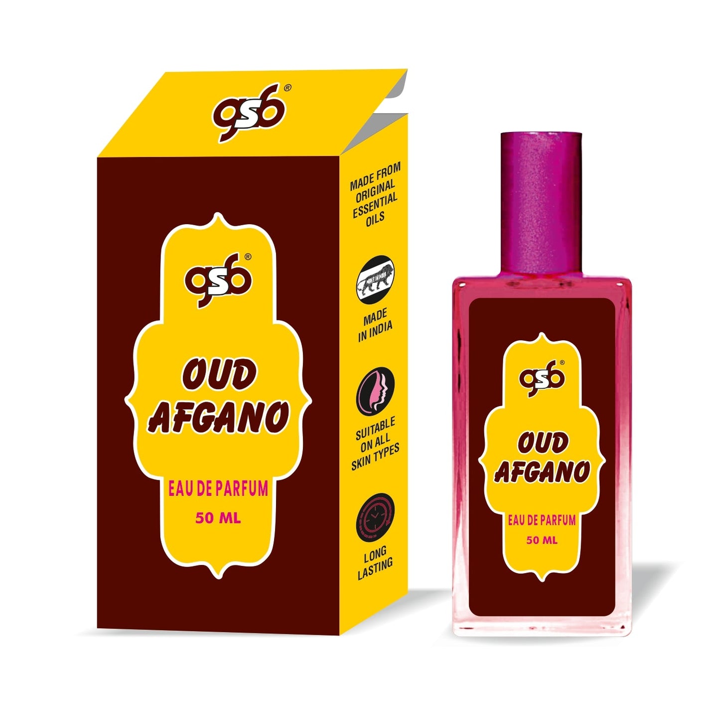 GSB Oud Afgano Eau De Parfum | EDP Spray For Men & Women | Luxury Perfume | Long Lasting | Suitable On All Occasions | 50 ML