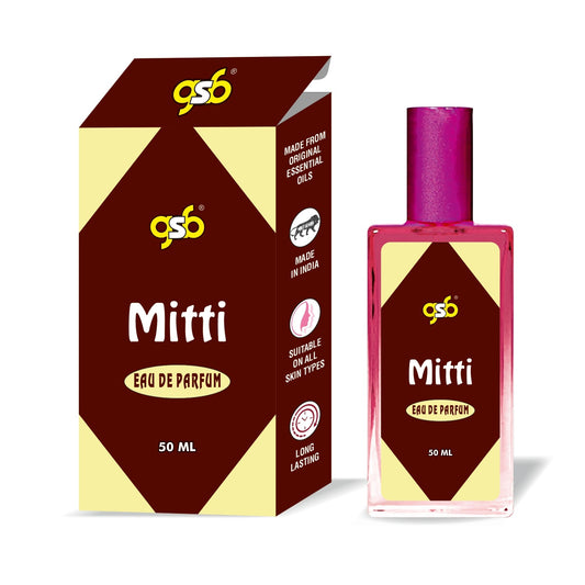 GSB Mitti Eau De Parfum | EDP Spray For Men & Women | Luxury Perfume | Long Lasting | Suitable On All Occasions | 50 ML