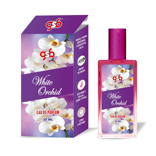 GSB White Orchid Eau De Parfum | EDP Spray For Men & Women | Luxury Perfume | Long Lasting | Suitable On All Occasions | 50 ML