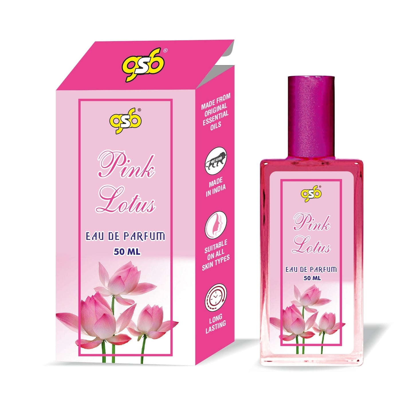 GSB Pink Lotus Eau De Parfum | EDP Spray For Men & Women | Luxury Perfume | Long Lasting | Suitable On All Occasions | 50 ML