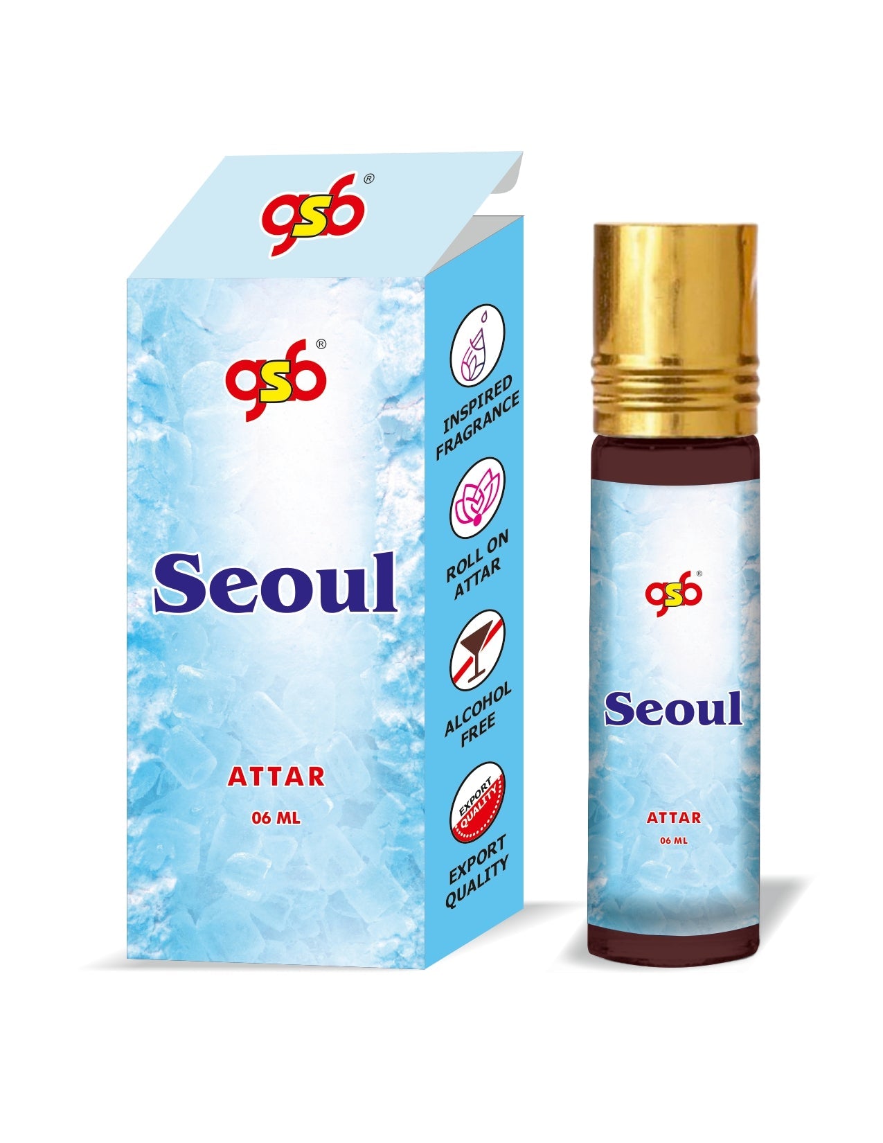 GSB Seoul Attar Inspired From Zrra Seoul | Clone Fragrance | Perfume Roll On | Alcohol Free | Long Lasting | Unisex