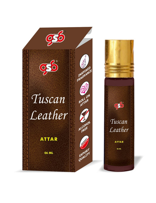 GSB Tuscan Leather Attar Inspired From Tuscan Leather Fom Tord | Clone Fragrance | Perfume Roll On | Alcohol Free | Long Lasting | Unisex