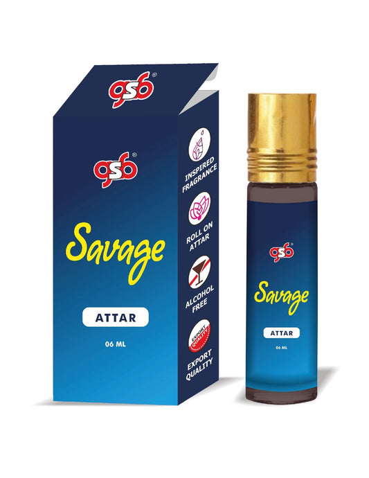 GSB Savage Attar Inspired From Doir Savage | Clone Fragrance | Perfume Roll On | Alcohol Free | Long Lasting | Unisex