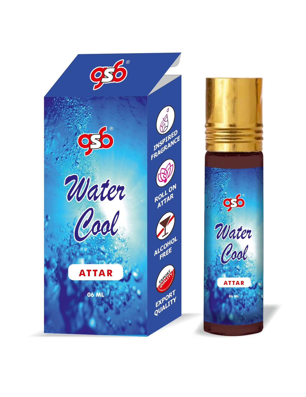 GSB Water Cool Attar Inspired From Davidonn Water Cool | Clone Fragrance | Perfume Roll On | Alcohol Free | Long Lasting | Unisex