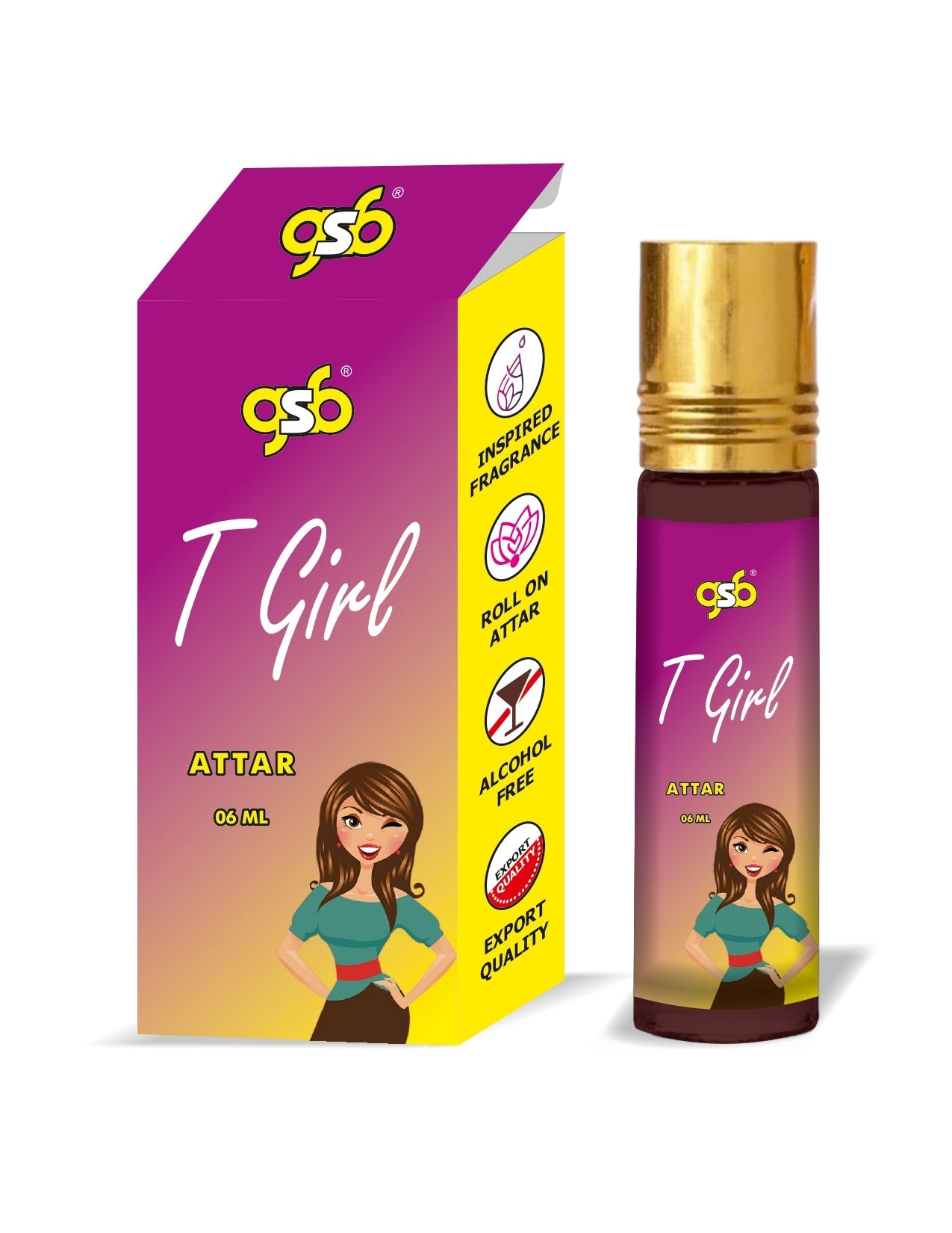 GSB T Girl Attar Inspired From Tomy Girl | Clone Fragrance | Perfume Roll On | Alcohol Free | Long Lasting | Unisex